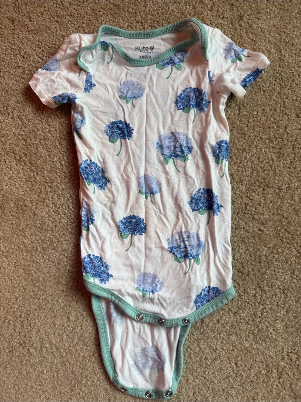 Kyte Baby Hydrangea Short Sleeve One-Piece - size 18-24m